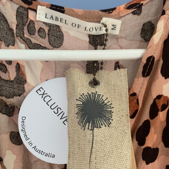 Label of Love Leopard Print Dress, size Medium, New with tags - Picture 6 of 13